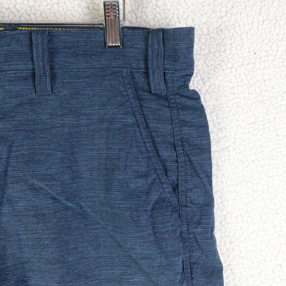 Eddie Bauer Travex Shorts Mens 36 Blue Hybrid Nylon Hiking Beach Summer - Picture 2 of 11